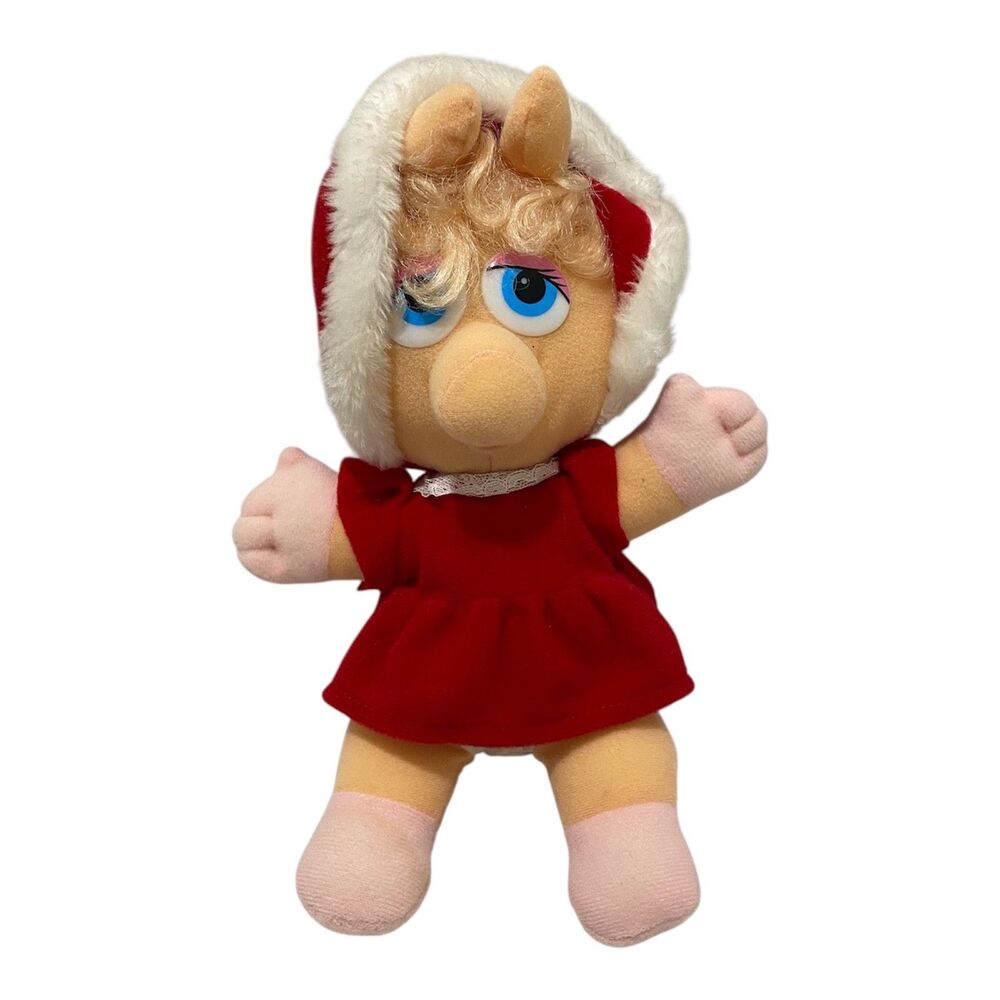 Muppet Babies Miss Piggy Plush Stuffed Animal Toy Figure 1987 Vintage 11 Inch